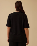 büyük beden boncuk detaylı nakışlı bluz Gala-Xi