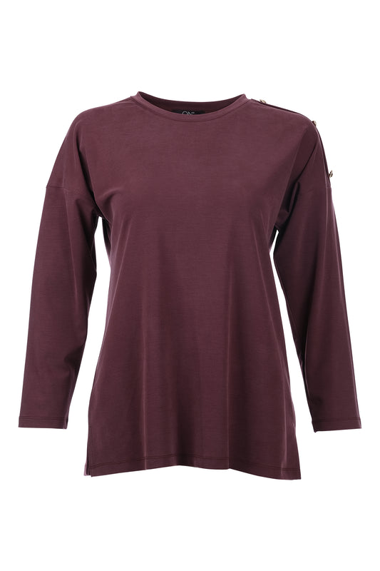 On Kadın Oversize Uzun Kol Minimalist Bluz - Rahat ve Şık