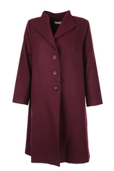 büyük beden düğmeli kaşe kaban Gala-Xi