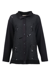 büyük beden pul detaylı i̇şlemeli ceket Gala-Xi