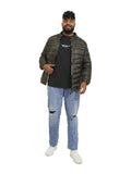 Jack&Jones Plus Oversize Minimalist Erkek T-Shirt - Günlük Kullanım