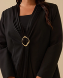 Büyük Beden Tokalı Ceket Gala-Xi