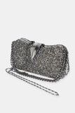 Explosion Metalik Boncuklu Clutch El Çantası - Gece Parti Davet
