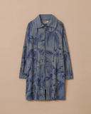 Kadın Büyük Beden Desenli Cepli Kap Ceket Gala-Xi 10002512514010