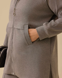 büyük beden cepli fermuarlı Gala-Xi