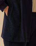 büyük beden çift kumaşlı fermuarlı ceket Gala-Xi