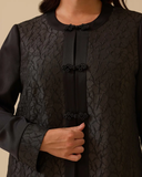 Büyük Beden Desenli Jakar Ceket Takim Gala-Xi