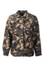 Ysatis Kadın Oversize Peluş Kamuflaj Desenli Klasik Yaka Düğmeli Ceket Overshirt 25261000118