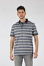 Claudio Campione Çizgili Polo Yaka Erkek T-Shirt - Minimalist Stil