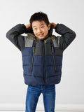 Erkek Çocuk Kışlık Kapüşonlu Mont-Minimalist Tasarım-Regular Fit