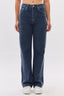 Daıdo Kadın Yüksek Bel Taş İşlemeli Düz Paça Denim Jean Pantolon 19K321903924