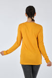 Daido Kadın Minimalist Uzun Kol T-Shirt - Regular Fit - Günlük Kullanım