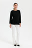 Desen Oversize Uzun Kol Kadın Kazak - Minimalist Stil