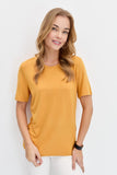 DESEN TRİKO Oversize Minimalist Yuvarlak Yaka Kadın T-Shirt - Kısa Kol