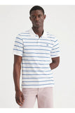 Dockers Minimalist Çizgili Polo Yaka Erkek T-Shirt - Kısa Kol - Günlük