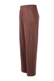 Düğme Detaylı Bol Paça Pantolon On