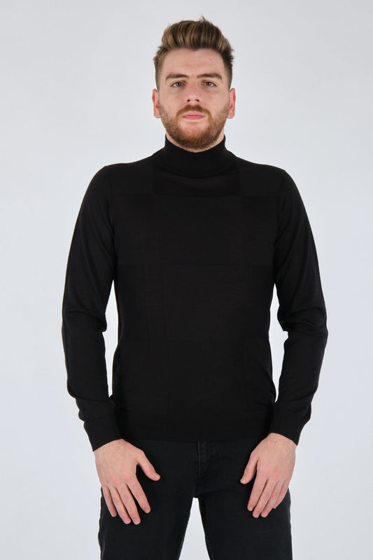 Ecer Minimalist Kaşmir Triko - Erkek Uzun Kol Yüksek Yaka
