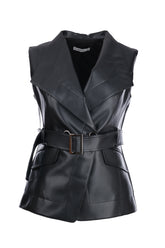 Ekol Beli Kemerli Deri Yelek Ekol