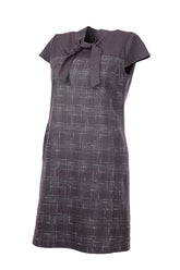 Ekol Kısa Kol Midi Günlük Elbise - Minimalist Vintage