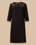 büyük beden pullu transparan detaylı elbise Gala-Xi