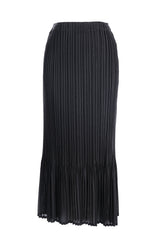 Ekol Pileli Midi Etek - Minimalist & Şık Günlük Stil