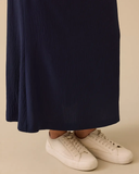 Gala-xi Minimalist Yüksek Bel Midi Etek - Günlük Kullanım