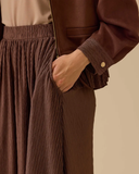 dokulu midi etek Scl