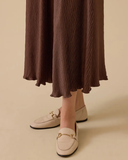 dokulu midi etek Scl