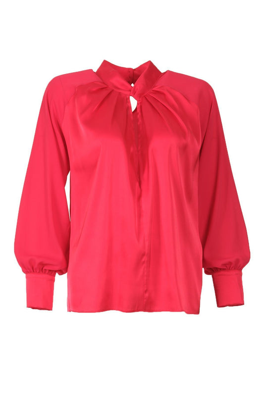 Explosion Minimalist Uzun Kol Saten Bluz - Şık ve Rahat