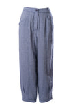 Faik Sönmez Oversize Keten Kadın Pantolon - Midi Boy, Minimalist