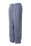 Faik Sönmez Oversize Keten Kadın Pantolon - Midi Boy, Minimalist