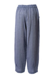 Faik Sönmez Oversize Keten Kadın Pantolon - Midi Boy, Minimalist