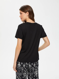 Faik Sönmez V Yaka Oversize Kısa Kol Minimalist Kadın T-Shirt - Günlük Stil
