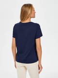 Faik Sönmez V Yaka Oversize Kısa Kol Minimalist Kadın T-Shirt - Günlük Stil