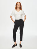 Faik Sönmez Minimalist Yüksek Bel 7/8 Kadın Pantolon - Modern Kesim