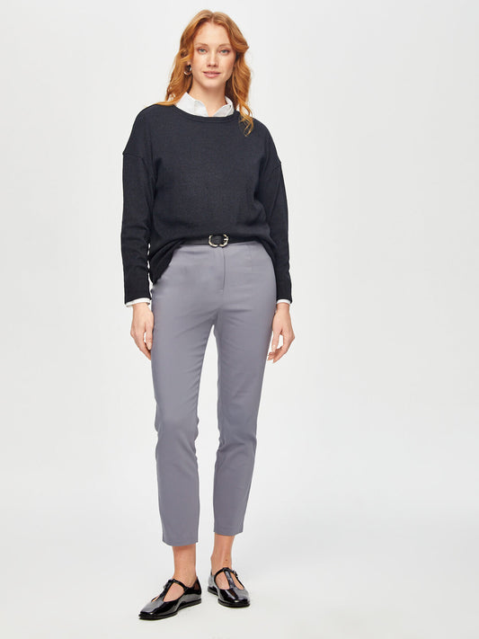 Faik Sönmez Minimalist Yüksek Bel 7/8 Kadın Pantolon - Modern ve Şık