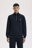 Fred Perry Erkek Dik Yaka Yarım Fermuarlı Ribanalı Manşetli Sweatshirt