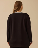 Gala-xi Kadın Büyük Beden Taş Detaylı Sweatshirt 10002512314002