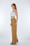 Garni Minimalist Geniş Paça Kadın Pantolon - Yüksek Bel - Trend