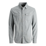 Jack&Jones Minimalist Uzun Kol Regular Fit Erkek Denim Gömlek