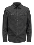 Jack&Jones Minimalist Uzun Kol Regular Fit Erkek Denim Gömlek