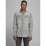 Jack&Jones Minimalist Uzun Kol Regular Fit Erkek Denim Gömlek