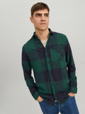 Jack&Jones Minimalist Oversize Uzun Kol Kareli Erkek Gömleği