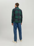 Jack&Jones Minimalist Oversize Uzun Kol Kareli Erkek Gömleği