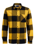 Jack&Jones Minimalist Oversize Uzun Kol Kareli Erkek Gömleği