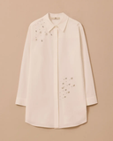 asimetrik taş detaylı gömlek Scl