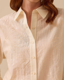 Seçil Minimalist Oversize Uzun Kol Gömlek - Günlük & Özel Gün