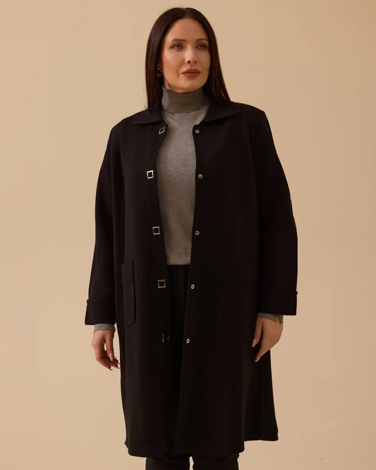 Büyük Beden Cepli Basic Triko Hırka Gala-Xi