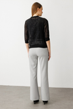 On Minimalist 3/4 Kol Fermuarlı Crop Hırka - Şık ve Rahat