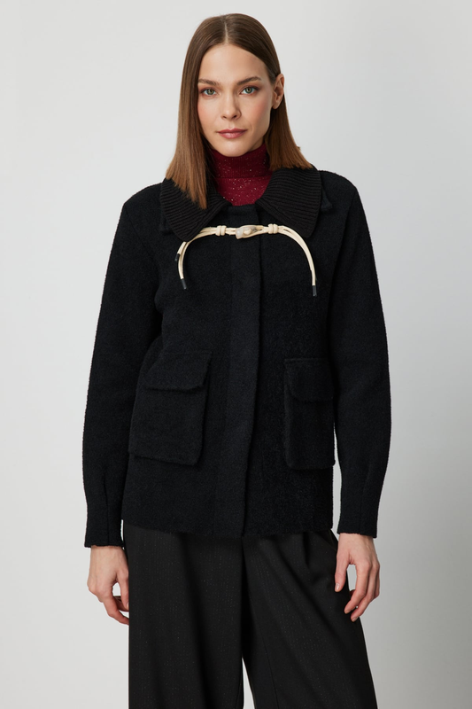 On Kapak Cepli Keçe Hırka